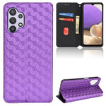 Custodia per telefono in pelle con texture a griglia cubica., For Samsung Galaxy A03 164.2mm Global, For Samsung Galaxy A03 166.5mm EU Version, For Samsung Galaxy A13 4G, For Samsung Galaxy A32 5G / M32 5G