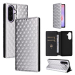 Custodia per telefono in pelle con texture a griglia cubica., For Samsung Galaxy A57 5G, For Samsung Galaxy A37 5G, For Galaxy A27 5G, For Samsung Galaxy A17 4G / 5G