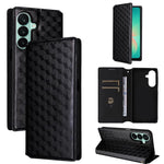 Custodia per telefono in pelle con texture a griglia cubica., For Samsung Galaxy A57 5G, For Samsung Galaxy A37 5G, For Galaxy A27 5G, For Samsung Galaxy A17 4G / 5G