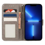 Custodia per telefono in pelle con motivo floreale in rilievo e pizzo., For Samsung Galaxy XCover7 Pro, For Samsung Galaxy XCover7
