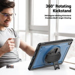 Supporto girevole con impugnatura a nido d'ape e custodia per tablet., For Samsung Galaxy Tab A11+ / A9+, For Samsung Galaxy Tab A11 / A9, For Samsung Galaxy Tab S10 Lite / S9 FE