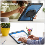Supporto girevole con impugnatura a nido d'ape e custodia per tablet., For Samsung Galaxy Tab A11+ / A9+, For Samsung Galaxy Tab A11 / A9, For Samsung Galaxy Tab S10 Lite / S9 FE