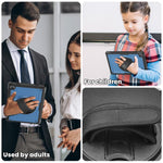 Supporto girevole con impugnatura a nido d'ape e custodia per tablet., For Samsung Galaxy Tab A11+ / A9+, For Samsung Galaxy Tab A11 / A9, For Samsung Galaxy Tab S10 Lite / S9 FE