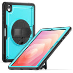 Supporto girevole con impugnatura a nido d'ape e custodia per tablet., For Samsung Galaxy Tab A11+ / A9+, For Samsung Galaxy Tab A11 / A9, For Samsung Galaxy Tab S10 Lite / S9 FE