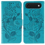 Custodia per telefono in pelle con motivo a rosa e farfalla in rilievo, For iPhone Air