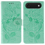 Custodia per telefono in pelle con motivo a rosa e farfalla in rilievo, For iPhone Air