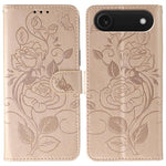 Custodia per telefono in pelle con motivo a rosa e farfalla in rilievo, For iPhone Air