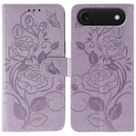 Custodia per telefono in pelle con motivo a rosa e farfalla in rilievo, For iPhone Air