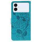 Custodia per telefono in pelle con motivo a rosa e farfalla in rilievo, For Samsung Galaxy S26 Edge 5G, For Samsung Galaxy S25 Edge 5G