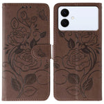 Custodia per telefono in pelle con motivo a rosa e farfalla in rilievo, For Samsung Galaxy S26 Edge 5G, For Samsung Galaxy S25 Edge 5G
