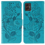 Custodia per telefono in pelle con motivo a rosa e farfalla in rilievo, For Samsung Galaxy XCover7 Pro, For Samsung Galaxy XCover7