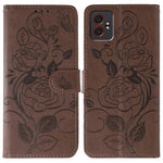 Custodia per telefono in pelle con motivo a rosa e farfalla in rilievo, For Samsung Galaxy XCover7 Pro, For Samsung Galaxy XCover7