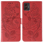 Custodia per telefono in pelle con motivo a rosa e farfalla in rilievo, For Samsung Galaxy XCover7 Pro, For Samsung Galaxy XCover7