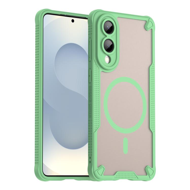 Custodia magnetica per telefono Armor Glaze MagSafe, For Samsung Galaxy S25 FE 5G, For Samsung Galaxy S25 Edge 5G, For Samsung Galaxy S25 5G, For Samsung Galaxy S25+ 5G