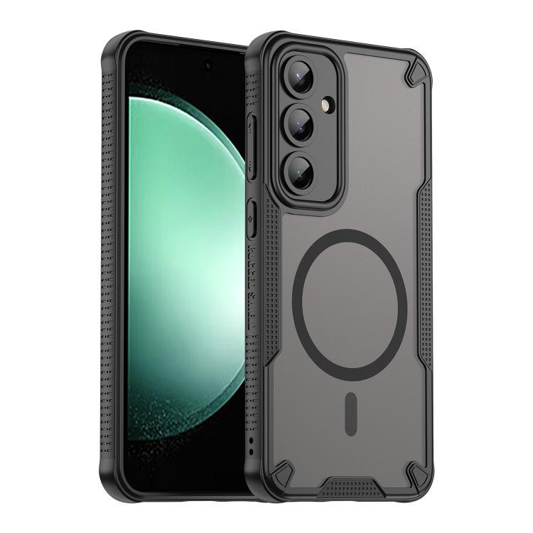 Custodia magnetica per telefono Armor Glaze MagSafe, For Samsung Galaxy S25 Ultra 5G, For Samsung Galaxy S24 FE 5G, For Samsung Galaxy S24 Ultra 5G, For Samsung Galaxy S23 Ultra 5G