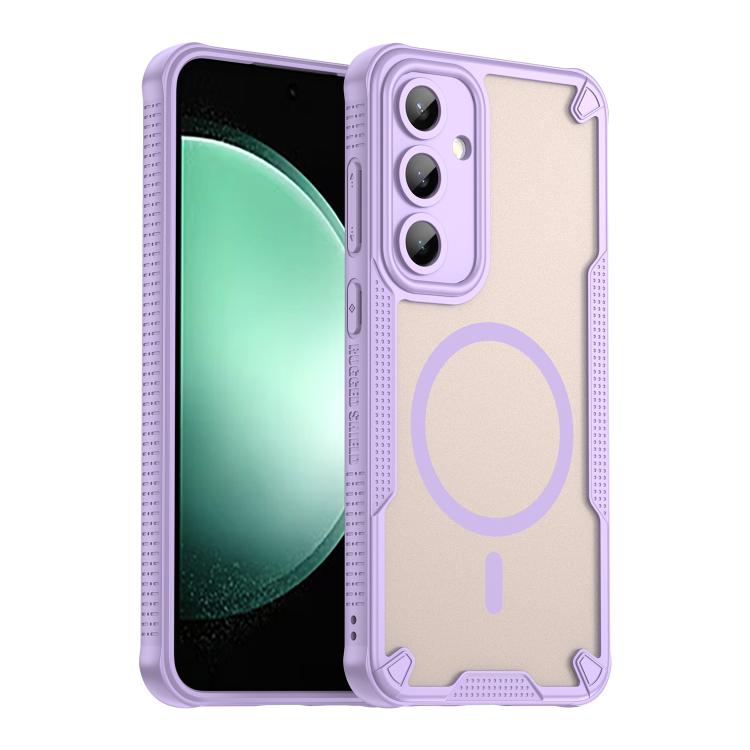 Custodia magnetica per telefono Armor Glaze MagSafe, For Samsung Galaxy S25 Ultra 5G, For Samsung Galaxy S24 FE 5G, For Samsung Galaxy S24 Ultra 5G, For Samsung Galaxy S23 Ultra 5G