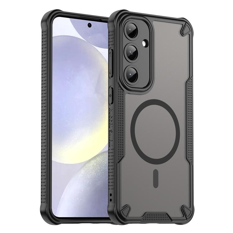 Custodia magnetica per telefono Armor Glaze MagSafe, For Samsung Galaxy S25 FE 5G, For Samsung Galaxy S25 Edge 5G, For Samsung Galaxy S25 5G, For Samsung Galaxy S25+ 5G