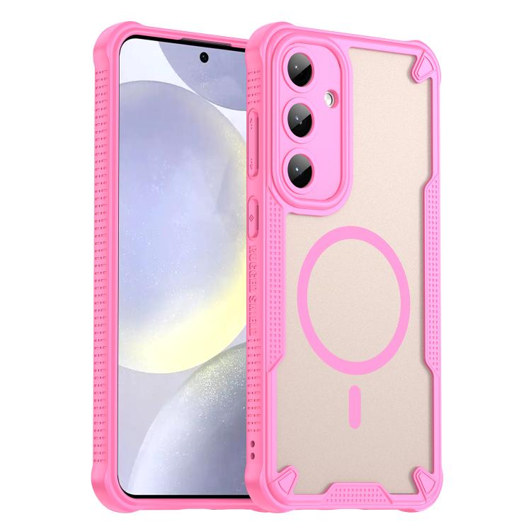 Custodia magnetica per telefono Armor Glaze MagSafe, For Samsung Galaxy S25 FE 5G, For Samsung Galaxy S25 Edge 5G, For Samsung Galaxy S25 5G, For Samsung Galaxy S25+ 5G