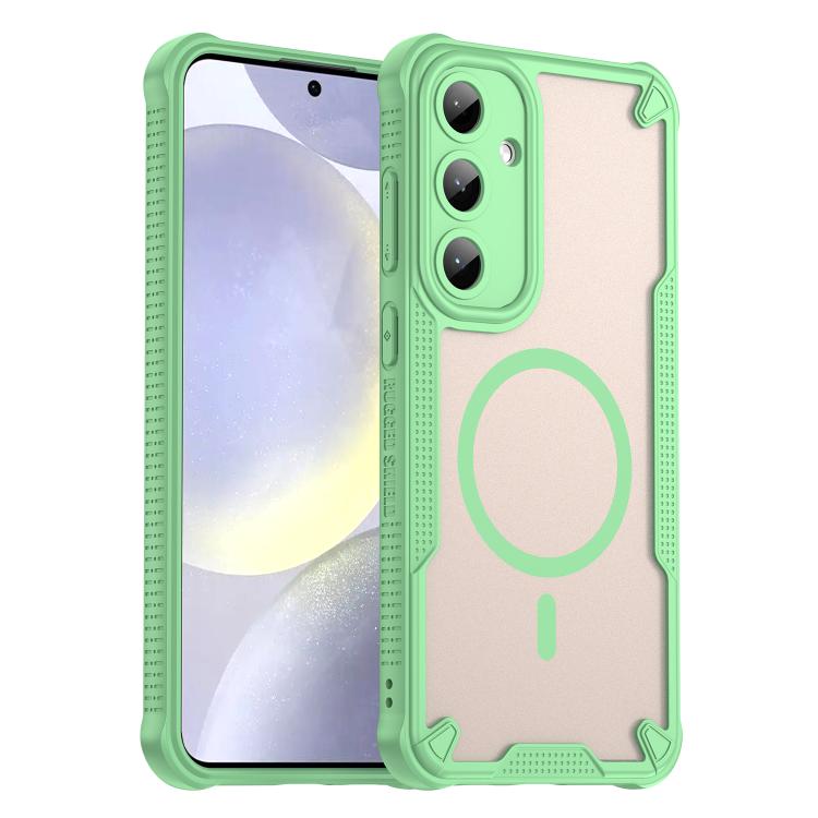 Custodia magnetica per telefono Armor Glaze MagSafe, For Samsung Galaxy S25 FE 5G, For Samsung Galaxy S25 Edge 5G, For Samsung Galaxy S25 5G, For Samsung Galaxy S25+ 5G