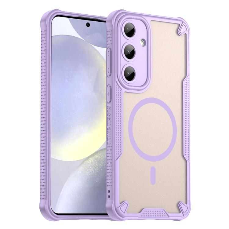 Custodia magnetica per telefono Armor Glaze MagSafe, For Samsung Galaxy S25 FE 5G, For Samsung Galaxy S25 Edge 5G, For Samsung Galaxy S25 5G, For Samsung Galaxy S25+ 5G