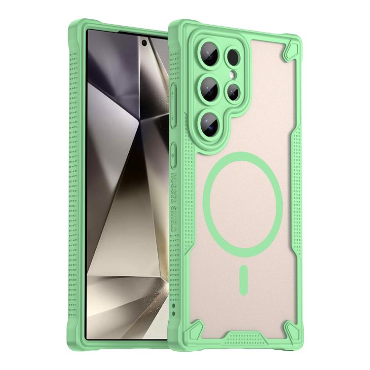 Custodia magnetica per telefono Armor Glaze MagSafe, For Samsung Galaxy S25 Ultra 5G, For Samsung Galaxy S24 FE 5G, For Samsung Galaxy S24 Ultra 5G, For Samsung Galaxy S23 Ultra 5G