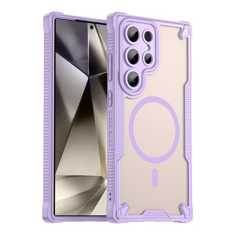 Custodia magnetica per telefono Armor Glaze MagSafe, For Samsung Galaxy S25 Ultra 5G, For Samsung Galaxy S24 FE 5G, For Samsung Galaxy S24 Ultra 5G, For Samsung Galaxy S23 Ultra 5G