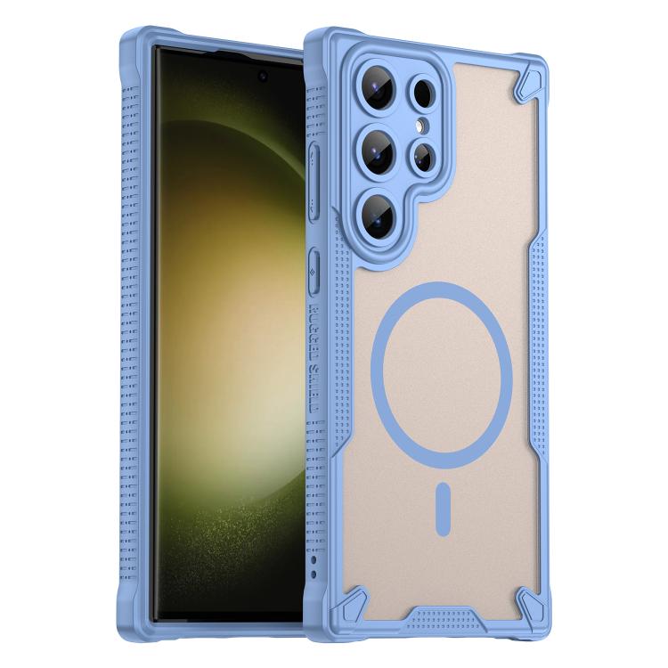 Custodia magnetica per telefono Armor Glaze MagSafe, For Samsung Galaxy S25 Ultra 5G, For Samsung Galaxy S24 FE 5G, For Samsung Galaxy S24 Ultra 5G, For Samsung Galaxy S23 Ultra 5G
