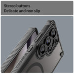 Custodia magnetica per telefono Armor Glaze MagSafe, For Samsung Galaxy S25 Ultra 5G, For Samsung Galaxy S24 FE 5G, For Samsung Galaxy S24 Ultra 5G, For Samsung Galaxy S23 Ultra 5G