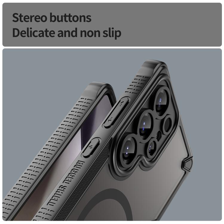 Custodia magnetica per telefono Armor Glaze MagSafe, For Samsung Galaxy S25 Ultra 5G, For Samsung Galaxy S24 FE 5G, For Samsung Galaxy S24 Ultra 5G, For Samsung Galaxy S23 Ultra 5G