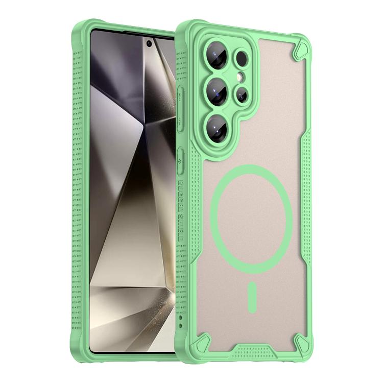 Custodia magnetica per telefono Armor Glaze MagSafe, For Samsung Galaxy S25 Ultra 5G, For Samsung Galaxy S24 FE 5G, For Samsung Galaxy S24 Ultra 5G, For Samsung Galaxy S23 Ultra 5G