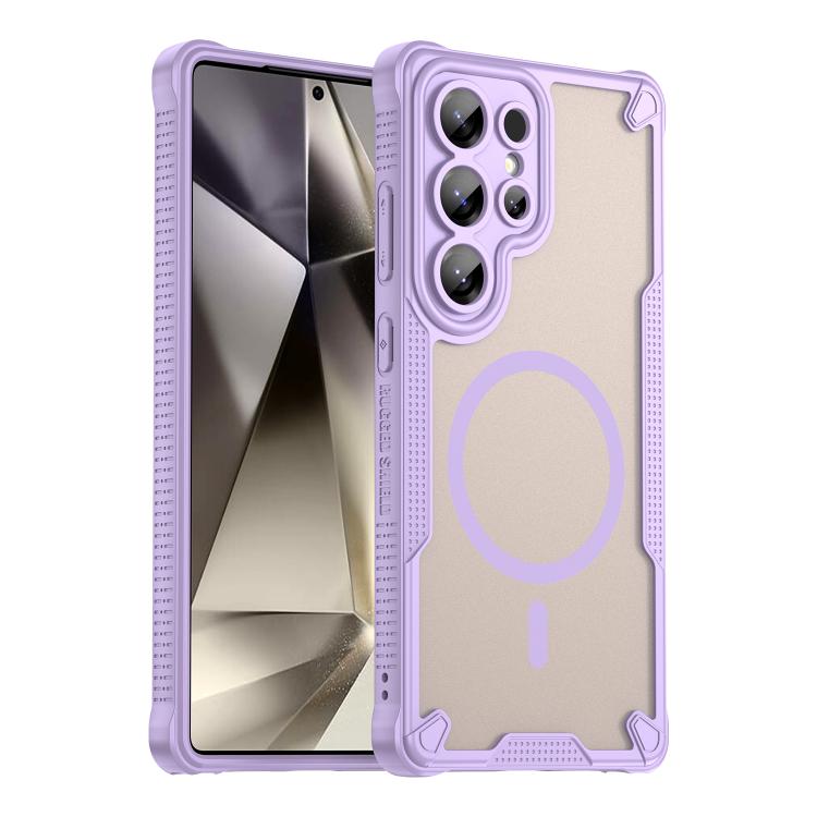 Custodia magnetica per telefono Armor Glaze MagSafe, For Samsung Galaxy S25 Ultra 5G, For Samsung Galaxy S24 FE 5G, For Samsung Galaxy S24 Ultra 5G, For Samsung Galaxy S23 Ultra 5G