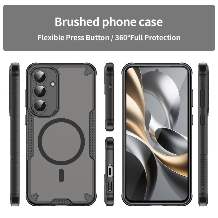 Custodia magnetica per telefono Armor Glaze MagSafe, For Samsung Galaxy S25 FE 5G, For Samsung Galaxy S25 Edge 5G, For Samsung Galaxy S25 5G, For Samsung Galaxy S25+ 5G