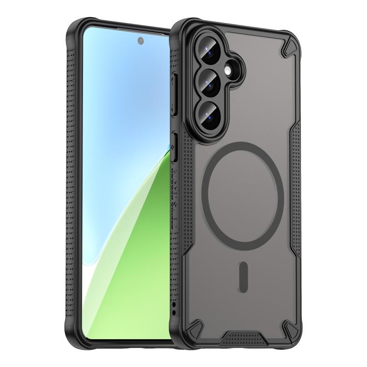 Custodia magnetica per telefono Armor Glaze MagSafe, For Galaxy S26 FE 5G, For Samsung Galaxy S26+ 5G, For Samsung Galaxy S26 Ultra 5G, For Samsung Galaxy S26 5G