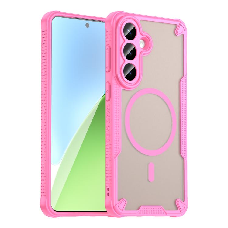Custodia magnetica per telefono Armor Glaze MagSafe, For Galaxy S26 FE 5G, For Samsung Galaxy S26+ 5G, For Samsung Galaxy S26 Ultra 5G, For Samsung Galaxy S26 5G