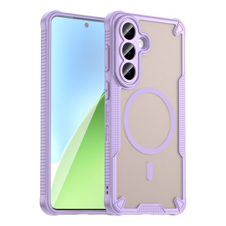 Custodia magnetica per telefono Armor Glaze MagSafe, For Galaxy S26 FE 5G, For Samsung Galaxy S26+ 5G, For Samsung Galaxy S26 Ultra 5G, For Samsung Galaxy S26 5G