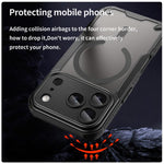 Custodia magnetica per telefono Armor Glaze MagSafe, For iPhone 17 Pro, For iPhone 17, For iPhone Air