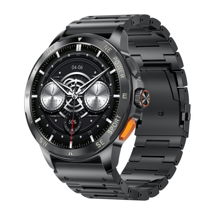 Smartwatch AK77 con chiamate Bluetooth, supporto per il monitoraggio dell'ossigeno nel sangue, della pressione sanguigna, della frequenza cardiaca e della salute durante l'attività sportiva.