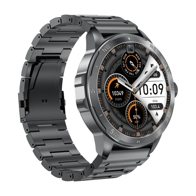 Smartwatch AK77 con chiamate Bluetooth, supporto per il monitoraggio dell'ossigeno nel sangue, della pressione sanguigna, della frequenza cardiaca e della salute durante l'attività sportiva.