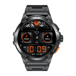 Smartwatch AK77 con chiamate Bluetooth, supporto per il monitoraggio dell'ossigeno nel sangue, della pressione sanguigna, della frequenza cardiaca e della salute durante l'attività sportiva.