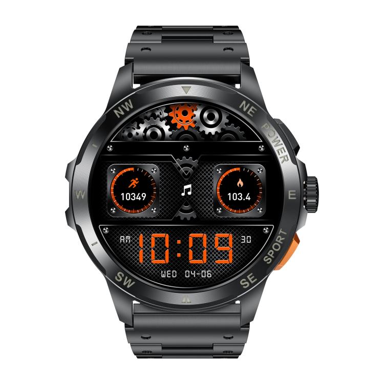 Smartwatch AK77 con chiamate Bluetooth, supporto per il monitoraggio dell'ossigeno nel sangue, della pressione sanguigna, della frequenza cardiaca e della salute durante l'attività sportiva.