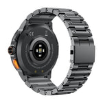 Smartwatch AK77 con chiamate Bluetooth, supporto per il monitoraggio dell'ossigeno nel sangue, della pressione sanguigna, della frequenza cardiaca e della salute durante l'attività sportiva.