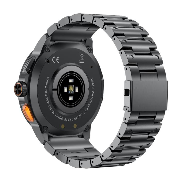 Smartwatch AK77 con chiamate Bluetooth, supporto per il monitoraggio dell'ossigeno nel sangue, della pressione sanguigna, della frequenza cardiaca e della salute durante l'attività sportiva.