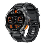 Smartwatch AK77 con chiamate Bluetooth, supporto per il monitoraggio dell'ossigeno nel sangue, della pressione sanguigna, della frequenza cardiaca e della salute durante l'attività sportiva.
