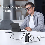 Caricabatterie rapido USAMS 30W con cavo USB-C retrattile