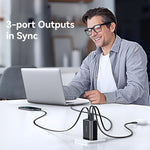 USAMS CC300 caricabatterie rapido 65W con cavo USB-C retrattile