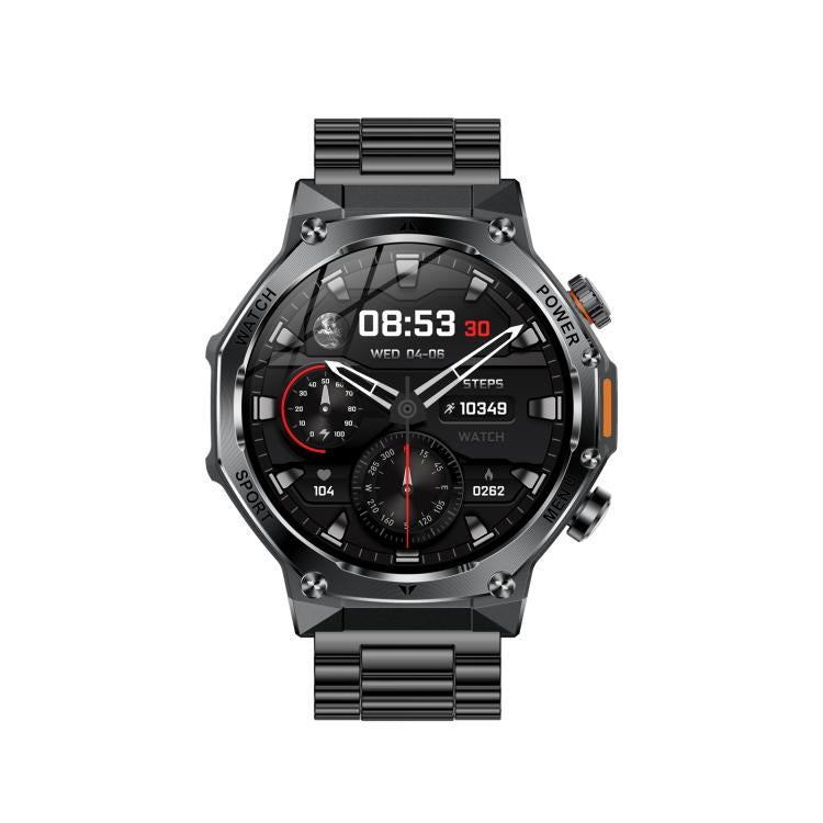 Smartwatch AK82 con Bluetooth, supporto per il monitoraggio dell'ossigeno nel sangue, della pressione sanguigna, della frequenza cardiaca e per il fitness tracker sportivo.