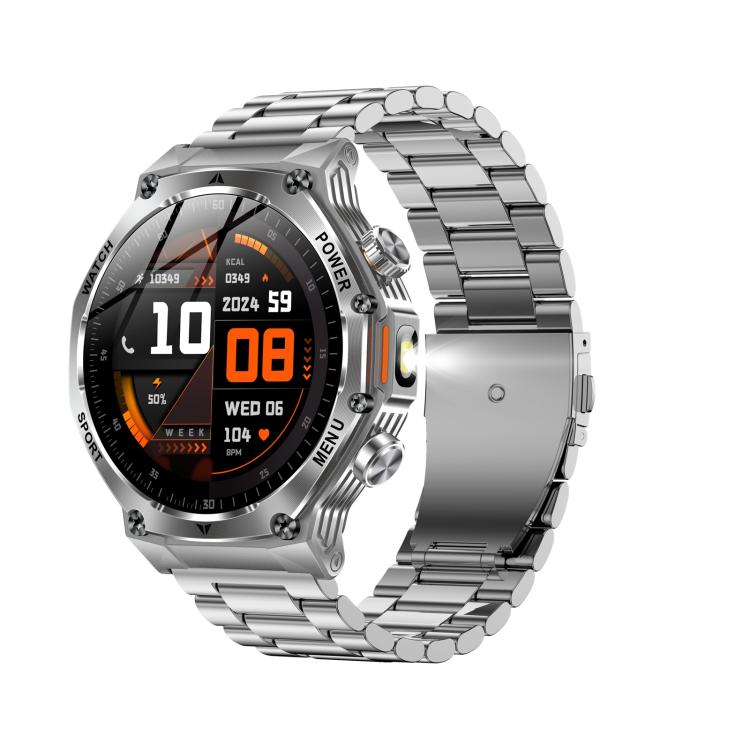 Smartwatch AK82 con Bluetooth, supporto per il monitoraggio dell'ossigeno nel sangue, della pressione sanguigna, della frequenza cardiaca e per il fitness tracker sportivo.