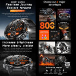 Smartwatch AK82 con Bluetooth, supporto per il monitoraggio dell'ossigeno nel sangue, della pressione sanguigna, della frequenza cardiaca e per il fitness tracker sportivo.