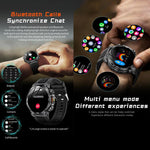 Smartwatch AK82 con Bluetooth, supporto per il monitoraggio dell'ossigeno nel sangue, della pressione sanguigna, della frequenza cardiaca e per il fitness tracker sportivo.