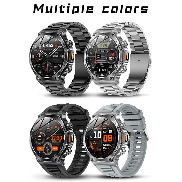 Smartwatch AK82 con Bluetooth, supporto per il monitoraggio dell'ossigeno nel sangue, della pressione sanguigna, della frequenza cardiaca e per il fitness tracker sportivo.